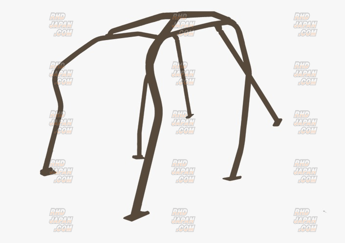 Saito Rollcage Roll Cage Steel 6-Point with Main Center Rear Cross and Side Bars - JZX110 Verossa